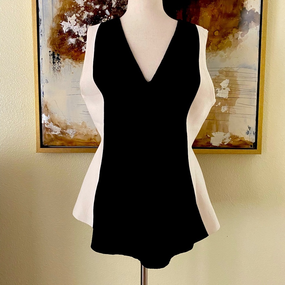 Anne Klein Anne Black/Anne White dress shirt M